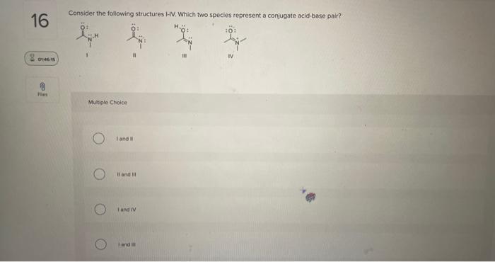 Solved Which Of The Following Species Is Not A | Chegg.com