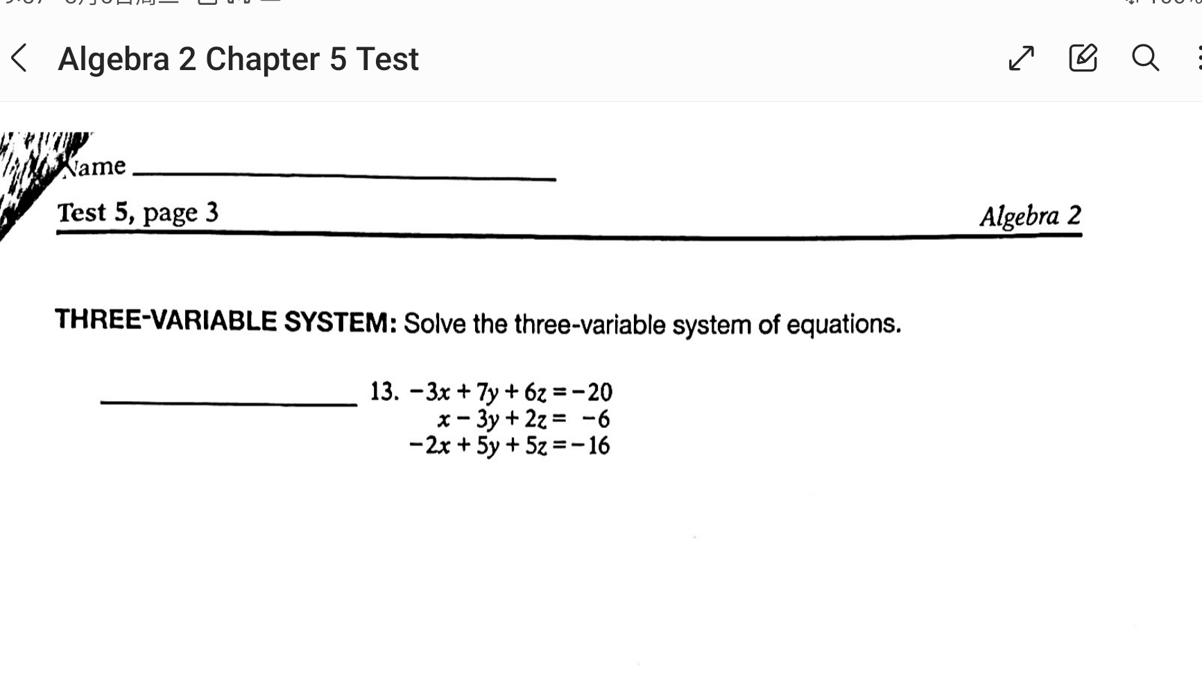 cpm algebra 2 chapter 5 homework answers