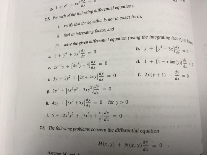 Solved iii. solve the given differential equation (using the | Chegg.com