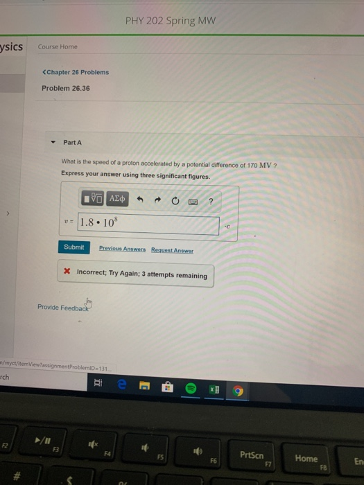 Solved PHY 202 Spring MW ysics Course Home | Chegg.com