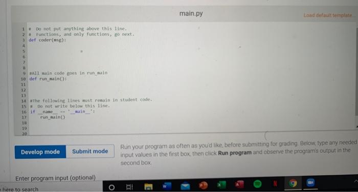 Solved Part 1 Note: Each option for the function will be | Chegg.com
