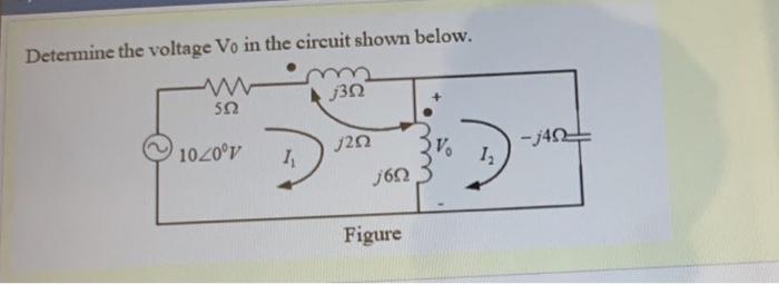 Solved Determine the voltage Vo in the circuit shown below. | Chegg.com