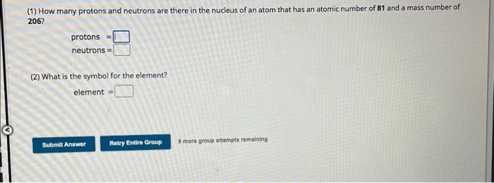 the number of protons and neutrons in a nucleus