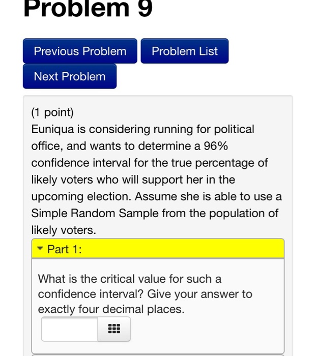Solved Problem 9 Previous Problem Problem List Next Problem | Chegg.com