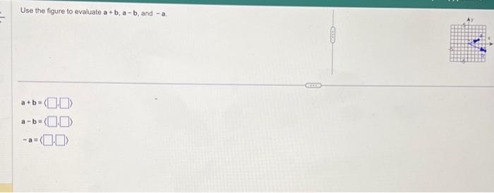 Solved Use The Figure To Evaluate A+b,a−b, And −a. | Chegg.com