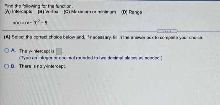 Solved Q Use the given graph of the function to find the | Chegg.com