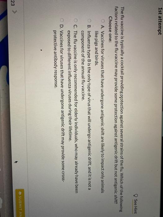 08 Question (1 point) e 1st attempt Which of the | Chegg.com