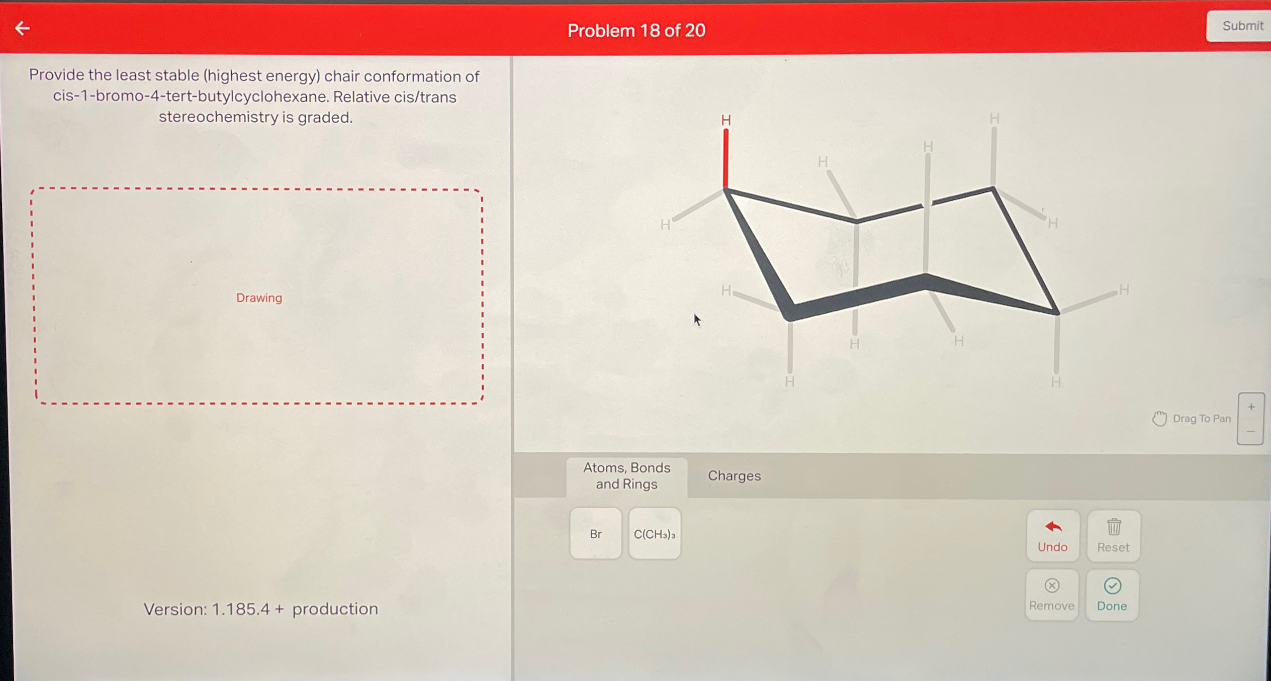 Solved Provide the least stable (highest energy) ﻿chair