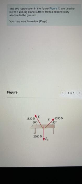 Solved The Two Ropes Seen In The Figure(Figure 1) Are Used | Chegg.com