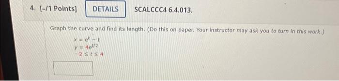 Solved Graph the curve and find its length. (Do this on | Chegg.com