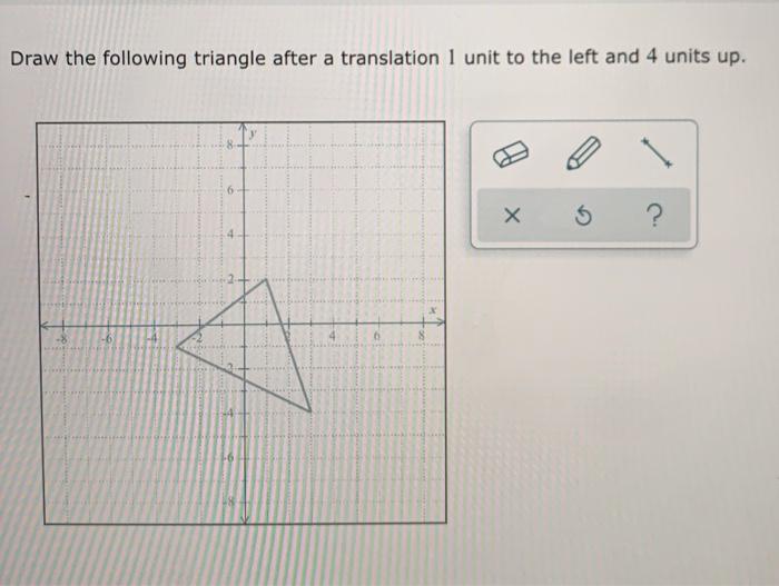 Solved Draw the following triangle after a translation 1 | Chegg.com