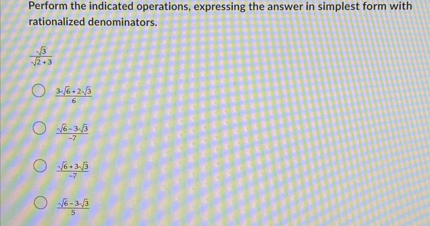 Solved Perform the indicated operations, expressing the | Chegg.com