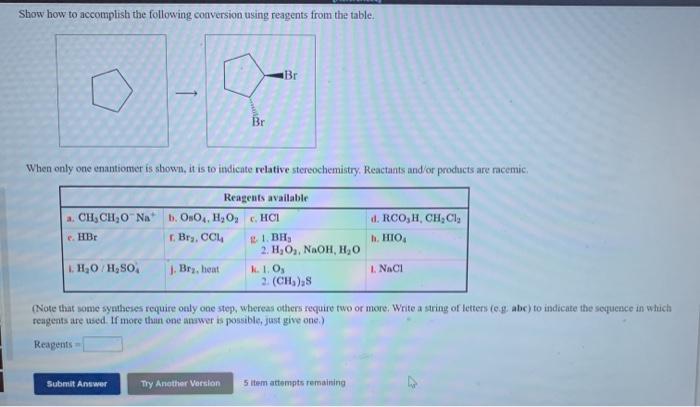 Solved Show How To Accomplish The Following Conversion Using | Chegg.com