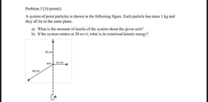 Solved Problem 3 [10 points) A system of point particles is | Chegg.com