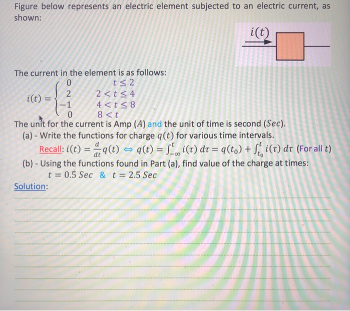 Solved Figure below represents an electric element subjected | Chegg.com