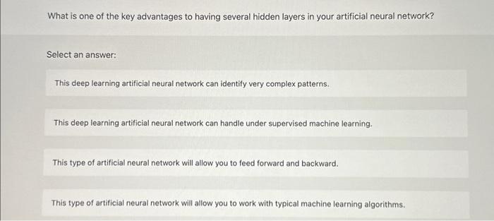 Solved What is one of the key advantages to having several | Chegg.com