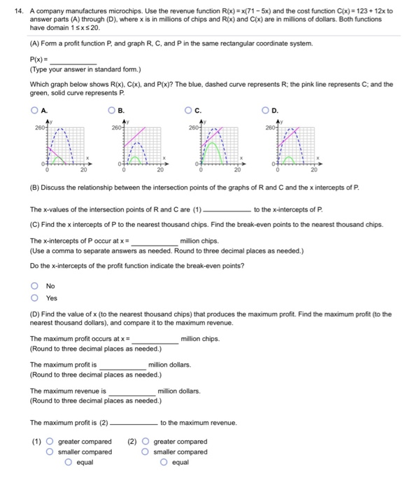 Solved 14 A Company Manufactures Microchips Use The Rev Chegg Com