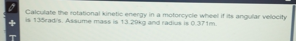 Solved Calculate the rotational kinetic energy in a | Chegg.com