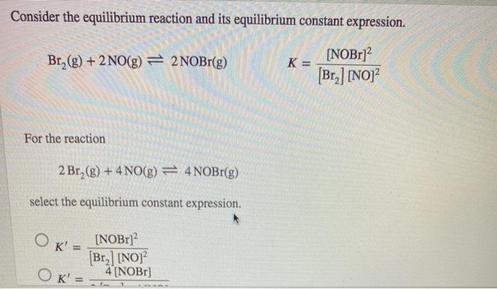 Solved Consider The Equilibrium Reaction And Its Equilibrium