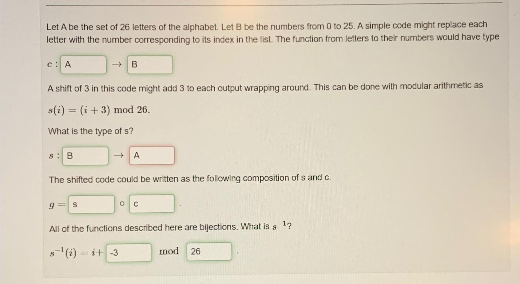 Solved Let A ﻿be the set of 26 ﻿letters of the alphabet. Let | Chegg.com