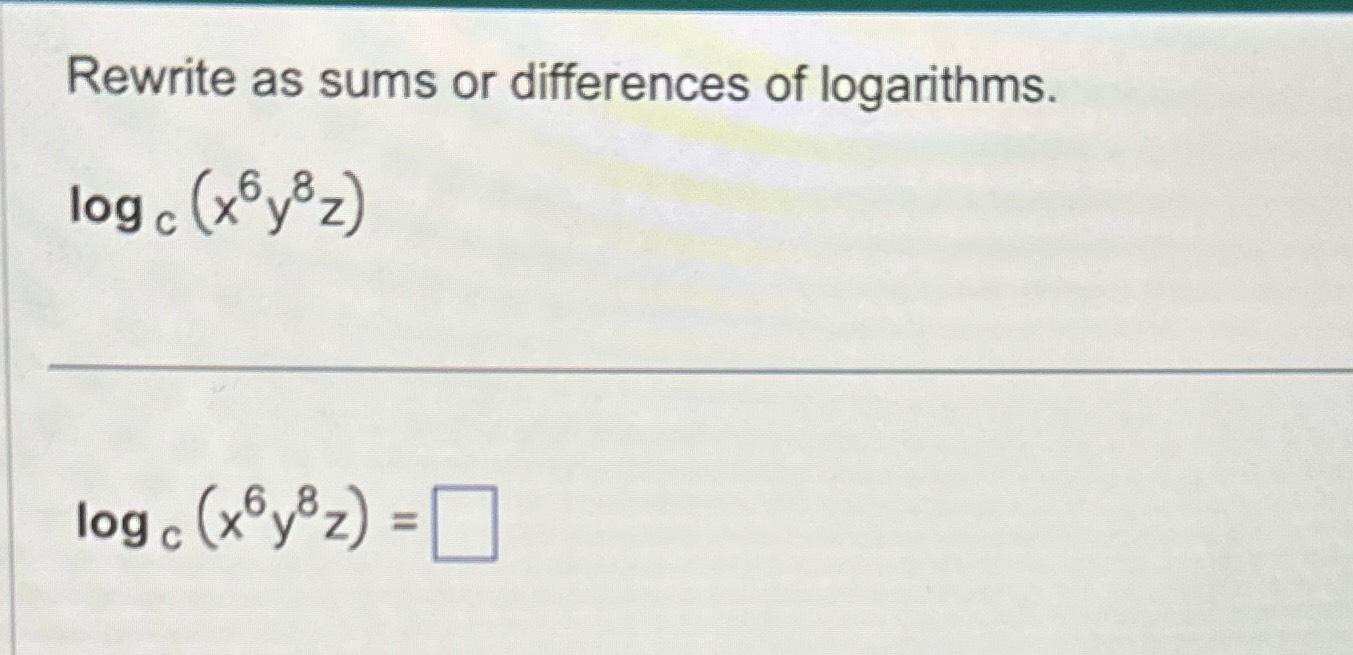 Solved Rewrite As Sums Or Differences Of 1214