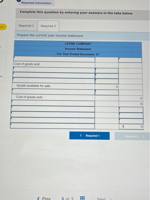 Solved Check my work ! Required information Use the | Chegg.com