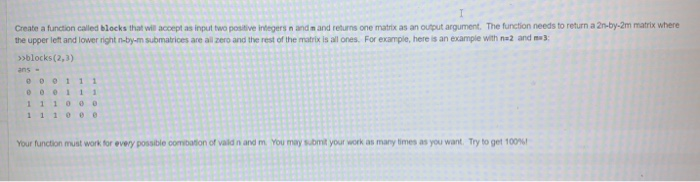 Solved Create a function called blocks that will accept as | Chegg.com
