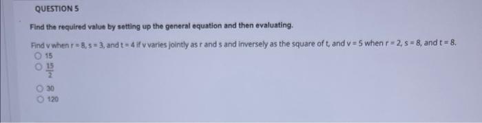 Solved Find the required value by setting up the general | Chegg.com