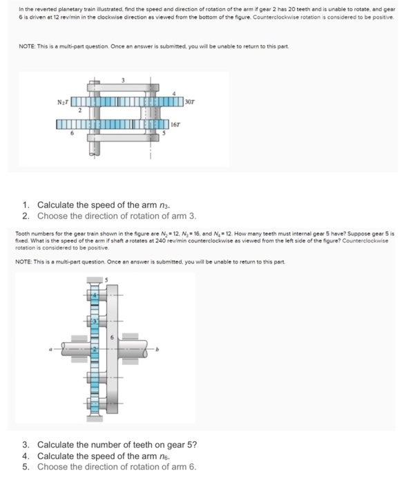 Solved In the reverted planetary train illustrated, find the | Chegg.com