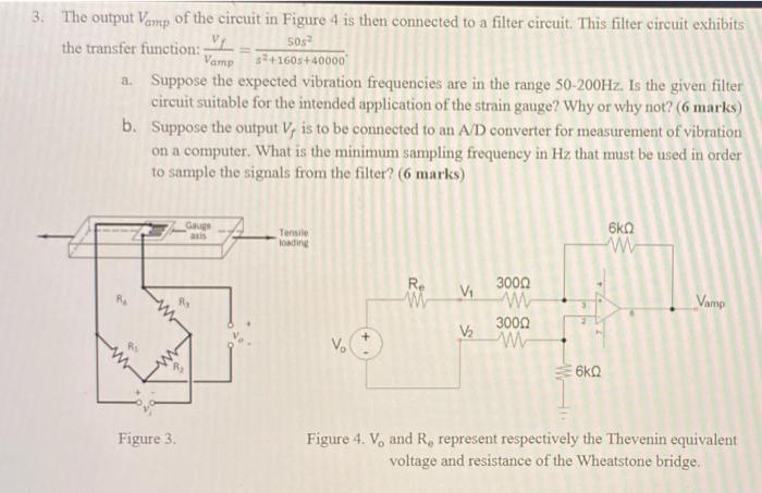 Solved A strain gauge is used to measure the vibration of a | Chegg.com