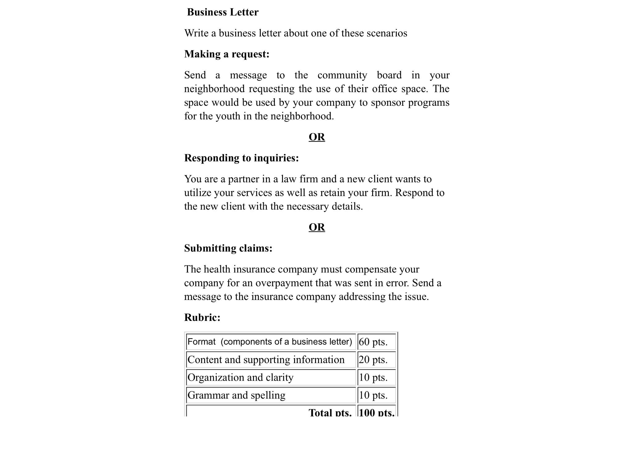 solved-business-letterwrite-a-business-letter-about-one-of-chegg