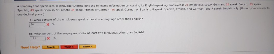A Company That Specializes In Language Tutoring Lists Chegg Com