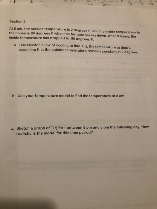 Solved Section 2: At 8 pm, the outside temperature is 2 | Chegg.com