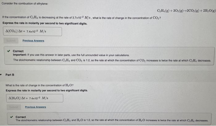 Solved Consider the combustion of ethylene C2H4 g 3O2 Chegg