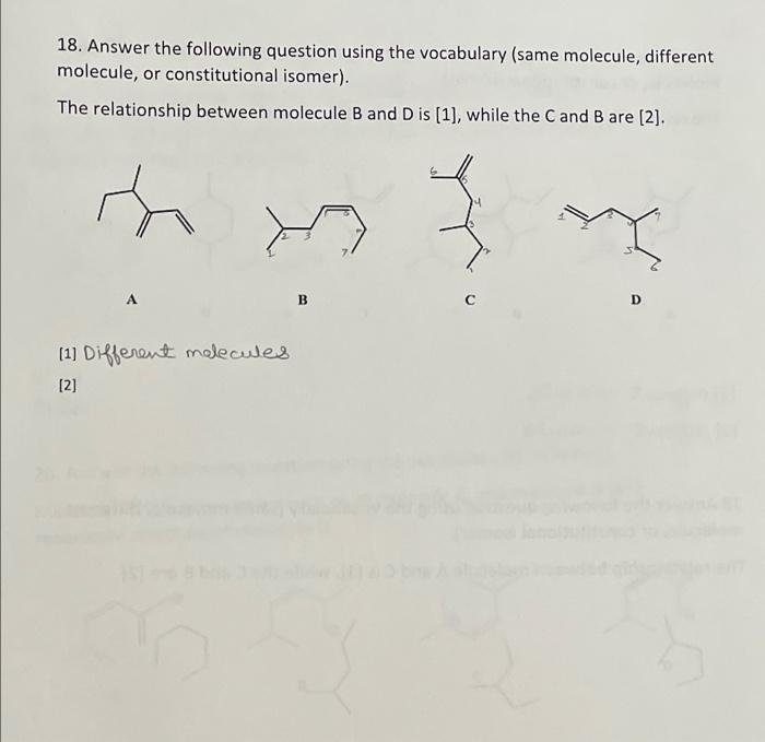 Solved 18. Answer The Following Question Using The | Chegg.com