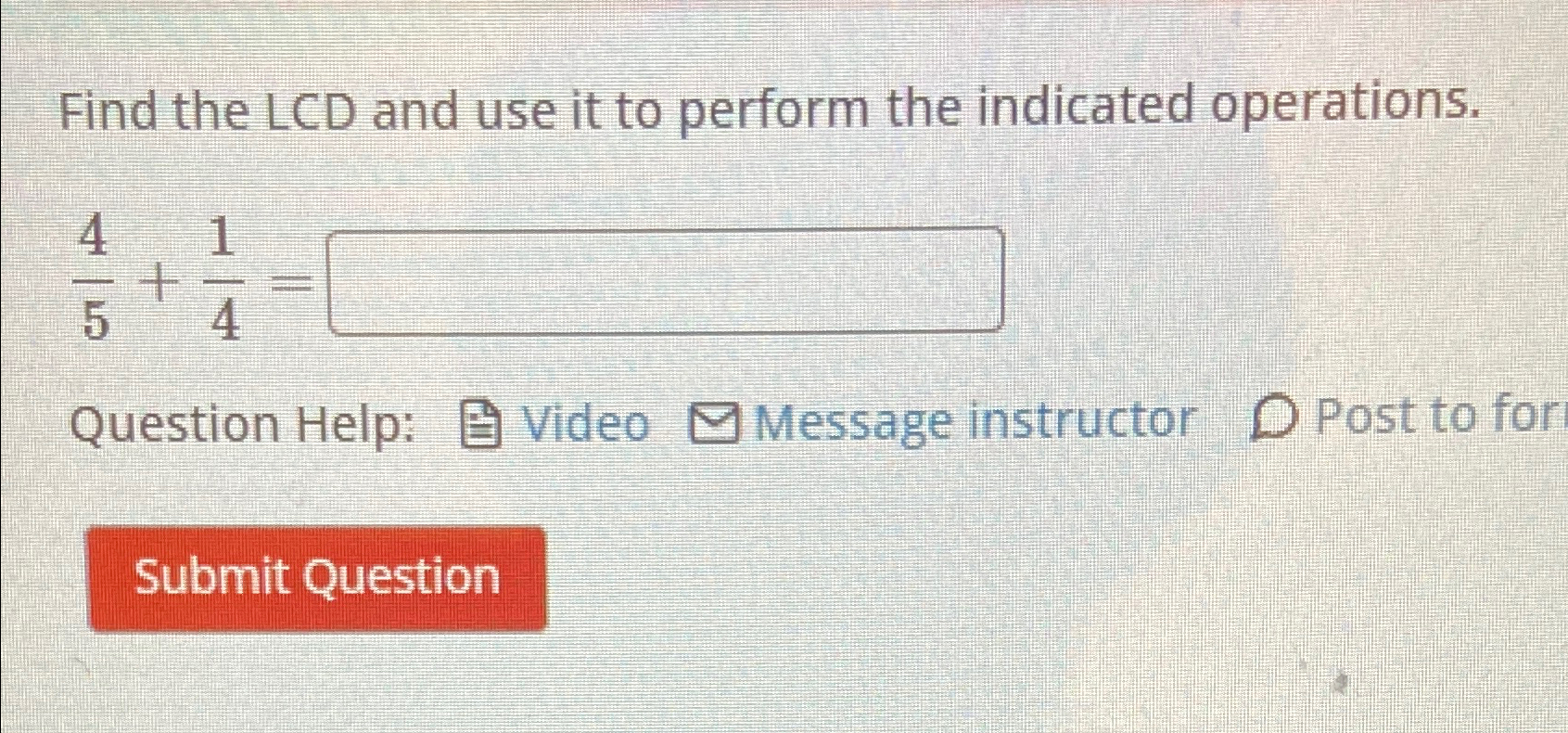 Solved Find the LCD and use it to perform the indicated | Chegg.com