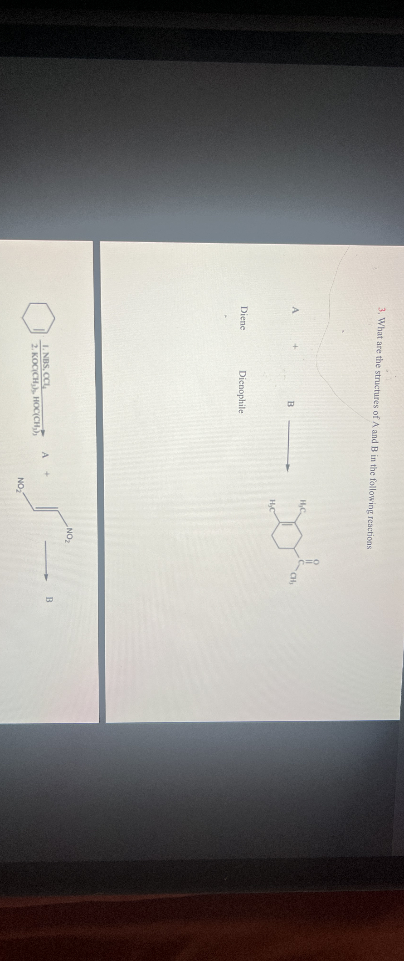 Solved What are the structures of a and b in the following | Chegg.com
