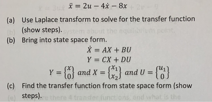 Solved I 2u 48 8x A Use Laplace Transform To Solv Chegg Com