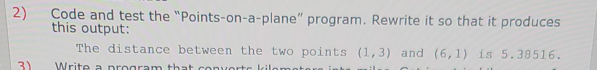 Solved Code and test the 