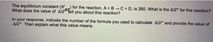 Solved What does the value of AG tell you about this | Chegg.com
