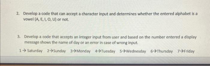 Solved 1. Write a code that takes an intrger input from uner | Chegg.com