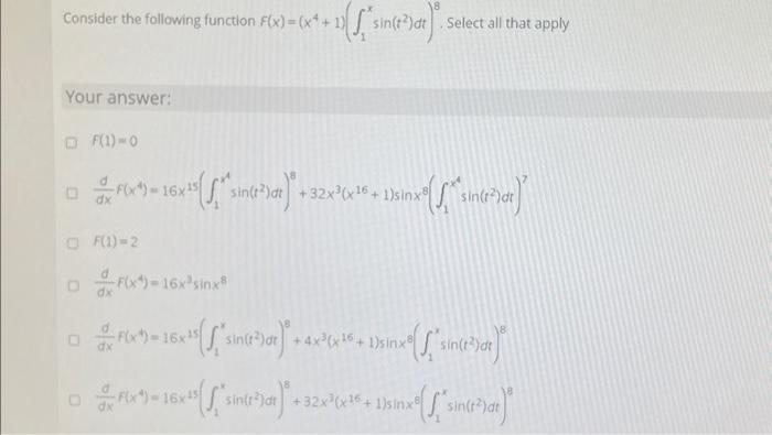 Solved Consider the following function | Chegg.com