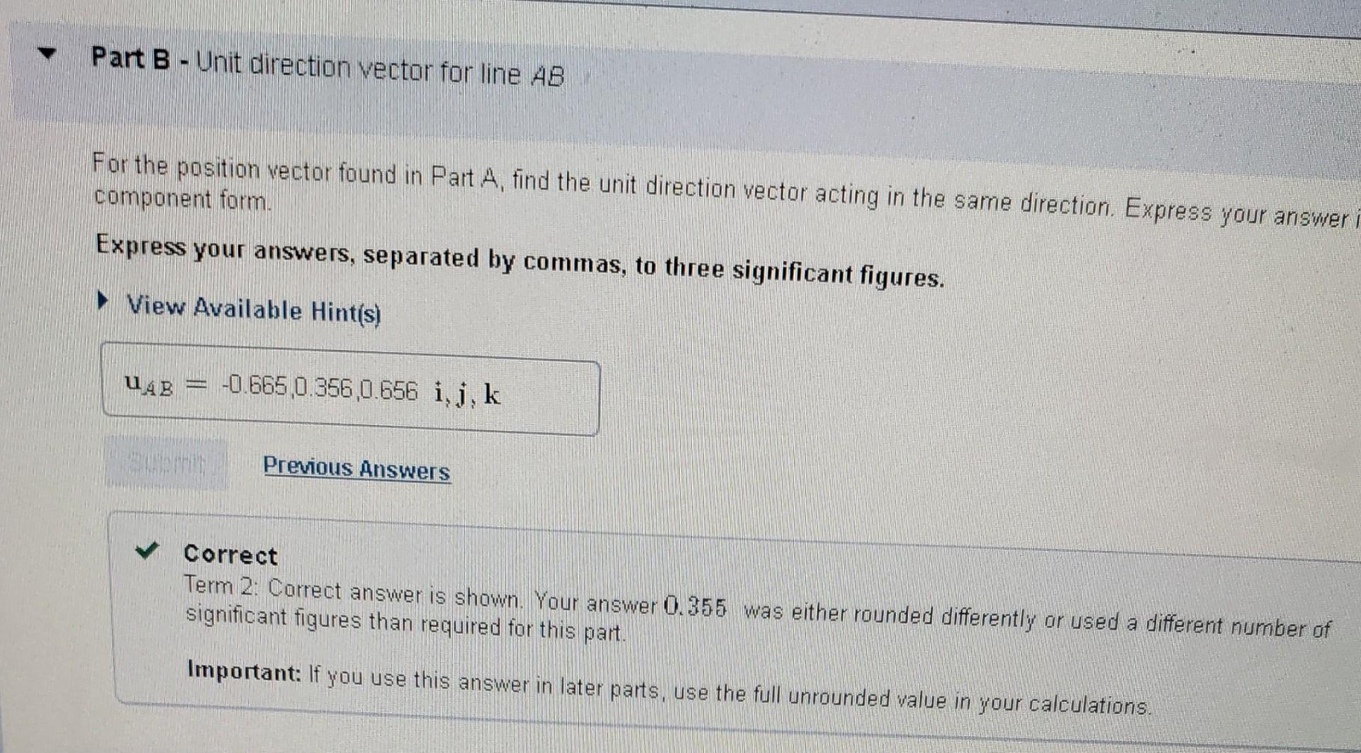 Solved Learning Goal: To find a position vector between two | Chegg.com