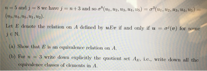 Solved 3 Let U 0 1 N 2 An Integer And Let A Deno Chegg Com