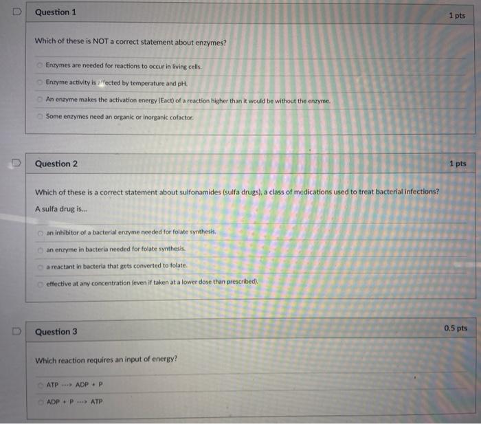 Solved D Question 1 1 pts Which of these is NOT a correct | Chegg.com