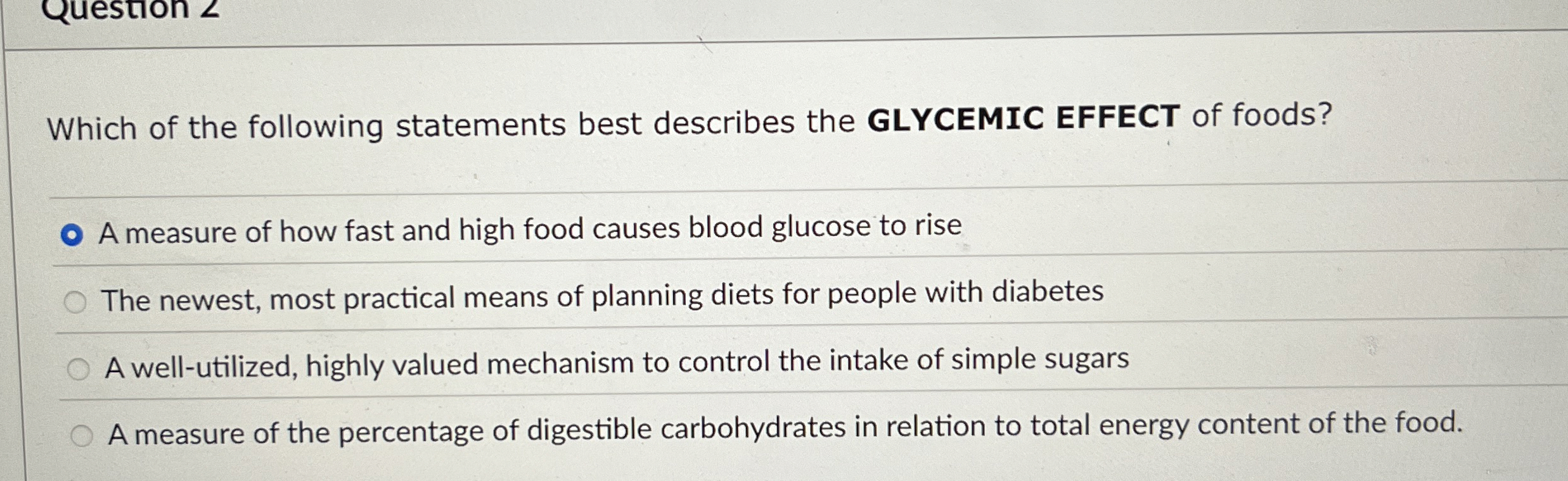 Solved Which of the following statements best describes the