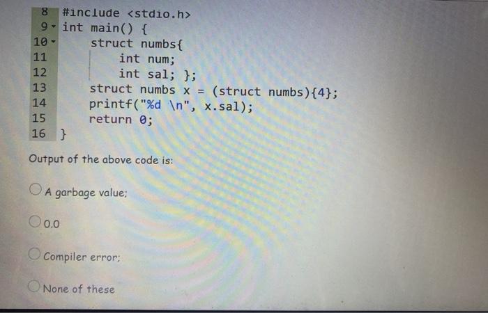 Solved these are basic c language question. there are two | Chegg.com
