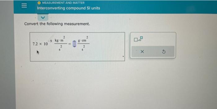 Solved Convert The Following Measurement. | Chegg.com