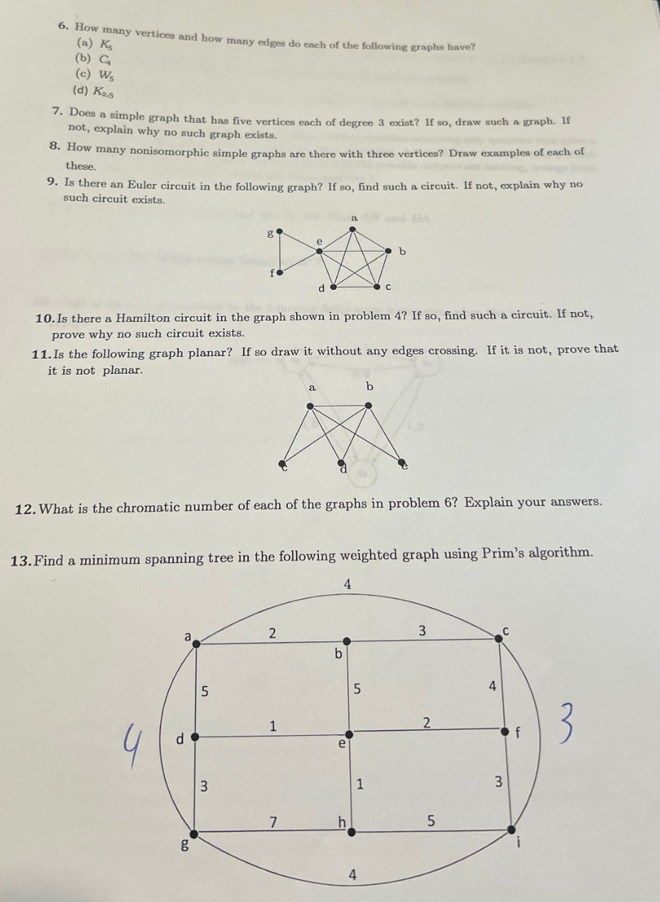 Solved Can you help me to solve question 6 ﻿and 12 | Chegg.com