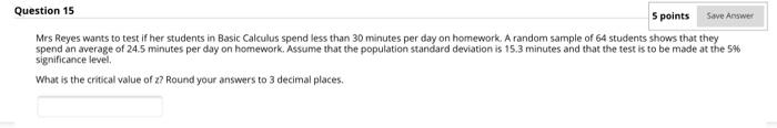 Solved Question 13 5 points Save Answer A math teacher wants | Chegg.com